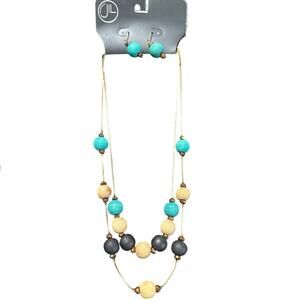 Necklace with matching earing. designed by Jil, originally $14.98  18” & 20”